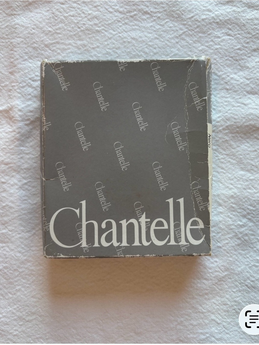 Rare vintage Chantelle Chamade lace thong, style 1198, in classic black.